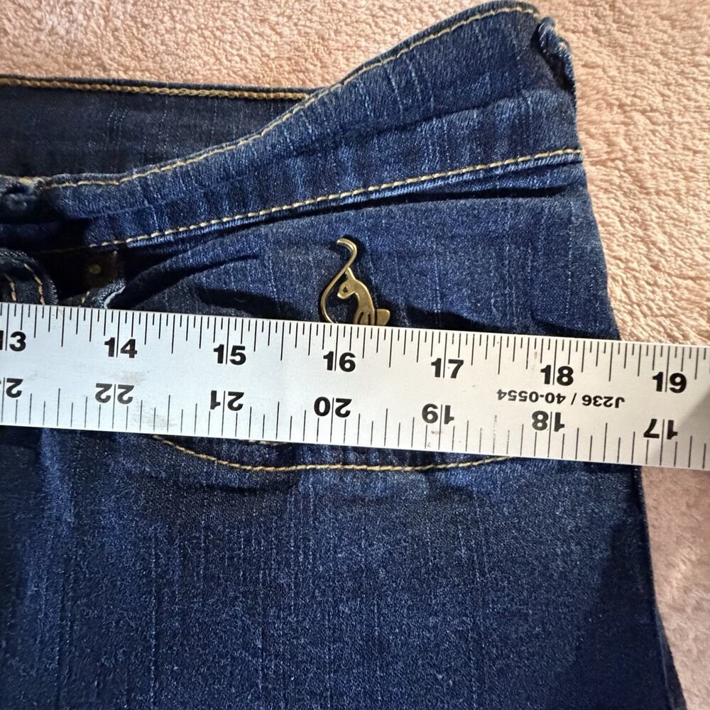 Baby Phat Authentic Jeans Womens 18 Denim Casual Pockets Cat Metal Logo - Picture 3 of 11